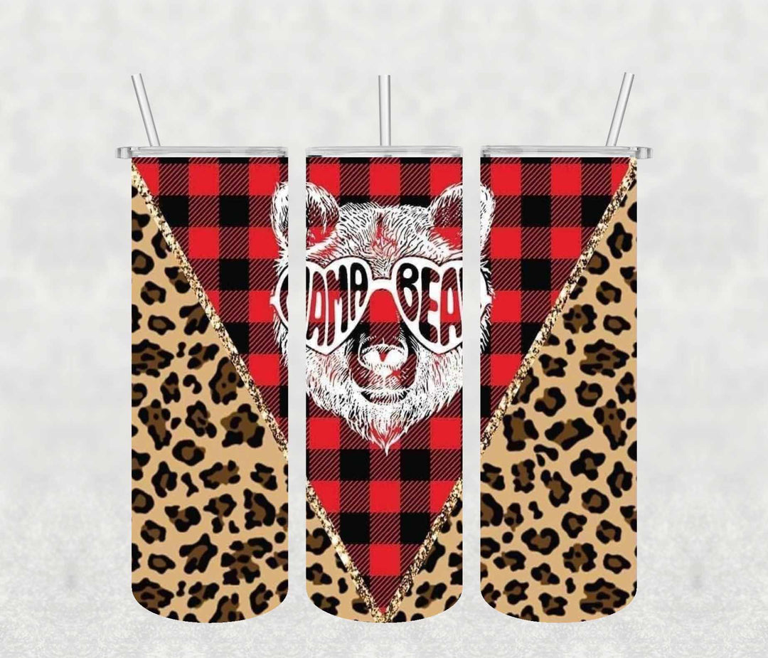 Mama Bear 20oz Tumbler Sublimation Print - KT SUBLIMATION, DTF AND MORE LLC