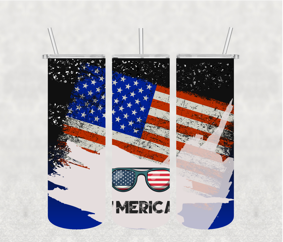 Merica 20oz Tumbler Sublimation Print