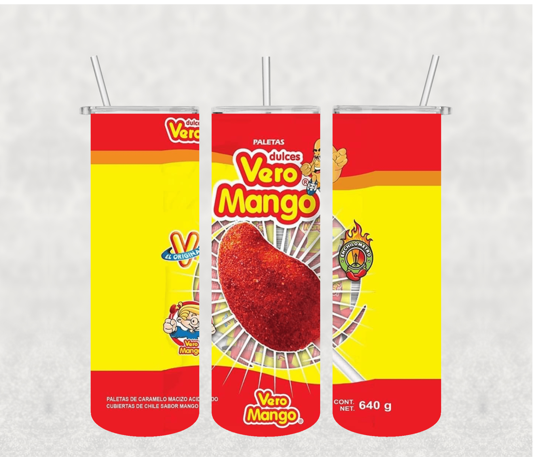 Mexican Candy 20oz Tumbler Sublimation Print – Ready to Press