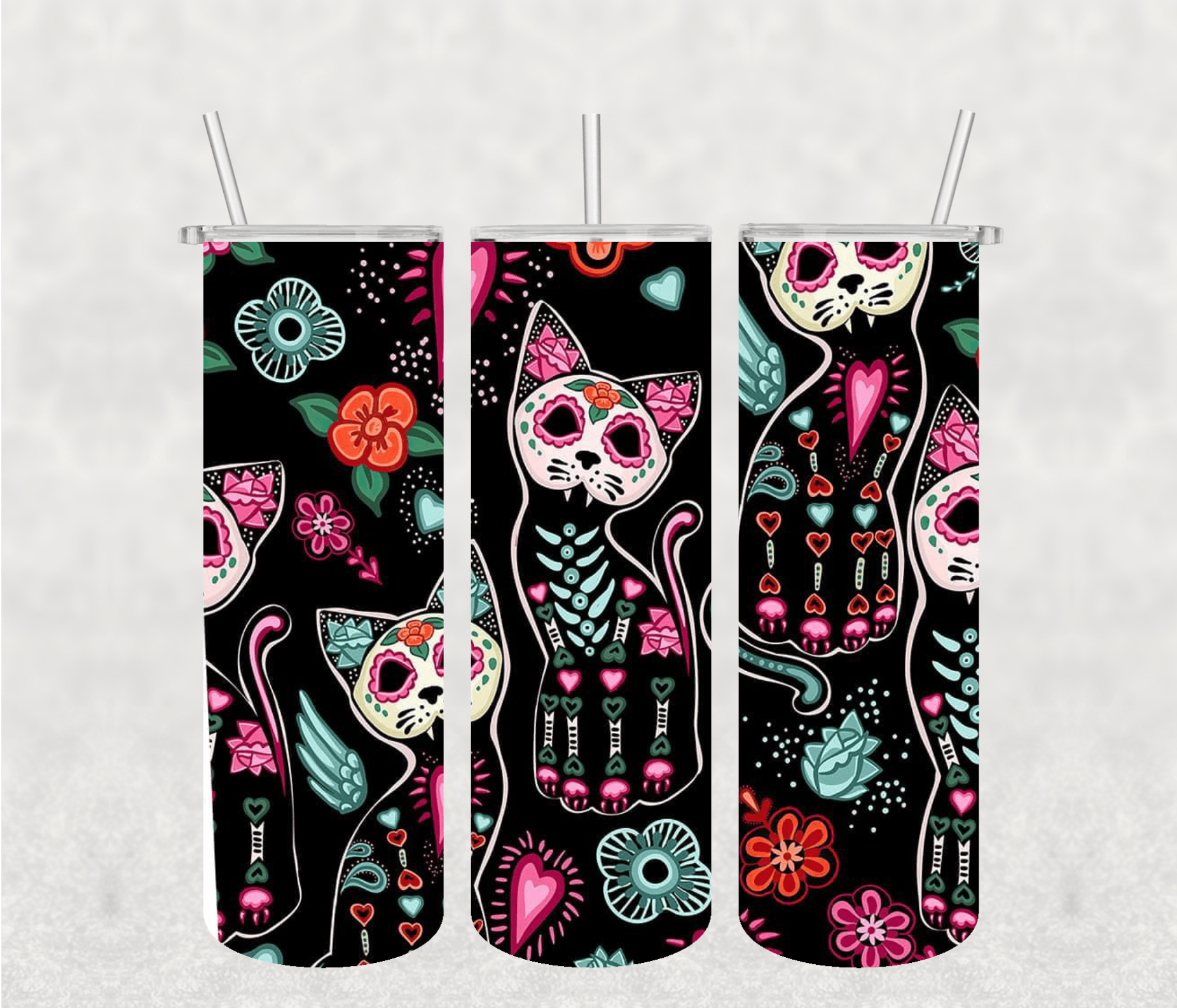 Mexican Cat 20oz Tumbler Sublimation Print