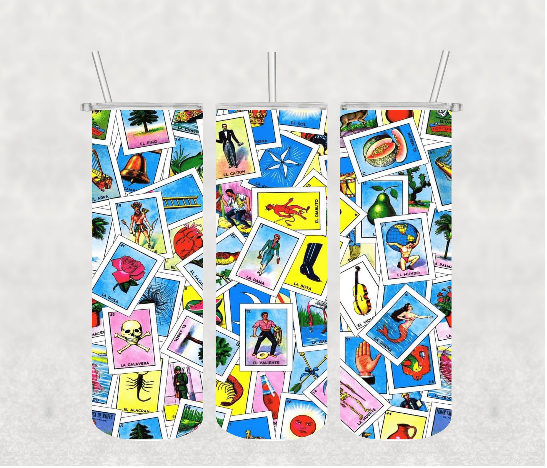 Mexican Loteria 20oz Tumbler Sublimation Print