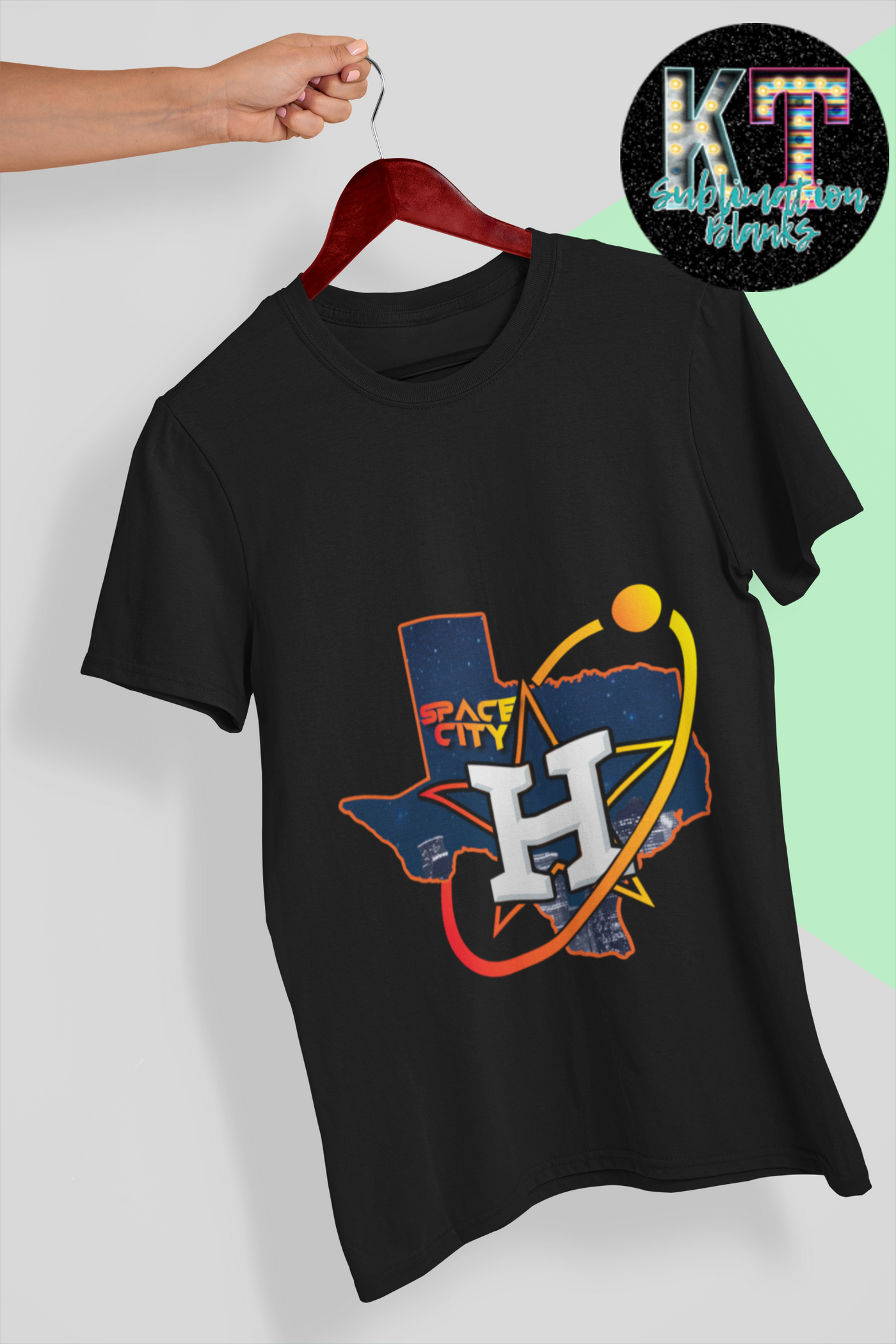 Space City Texas DTF Transfer – H-Town Inspired Ready-to-Press Design
