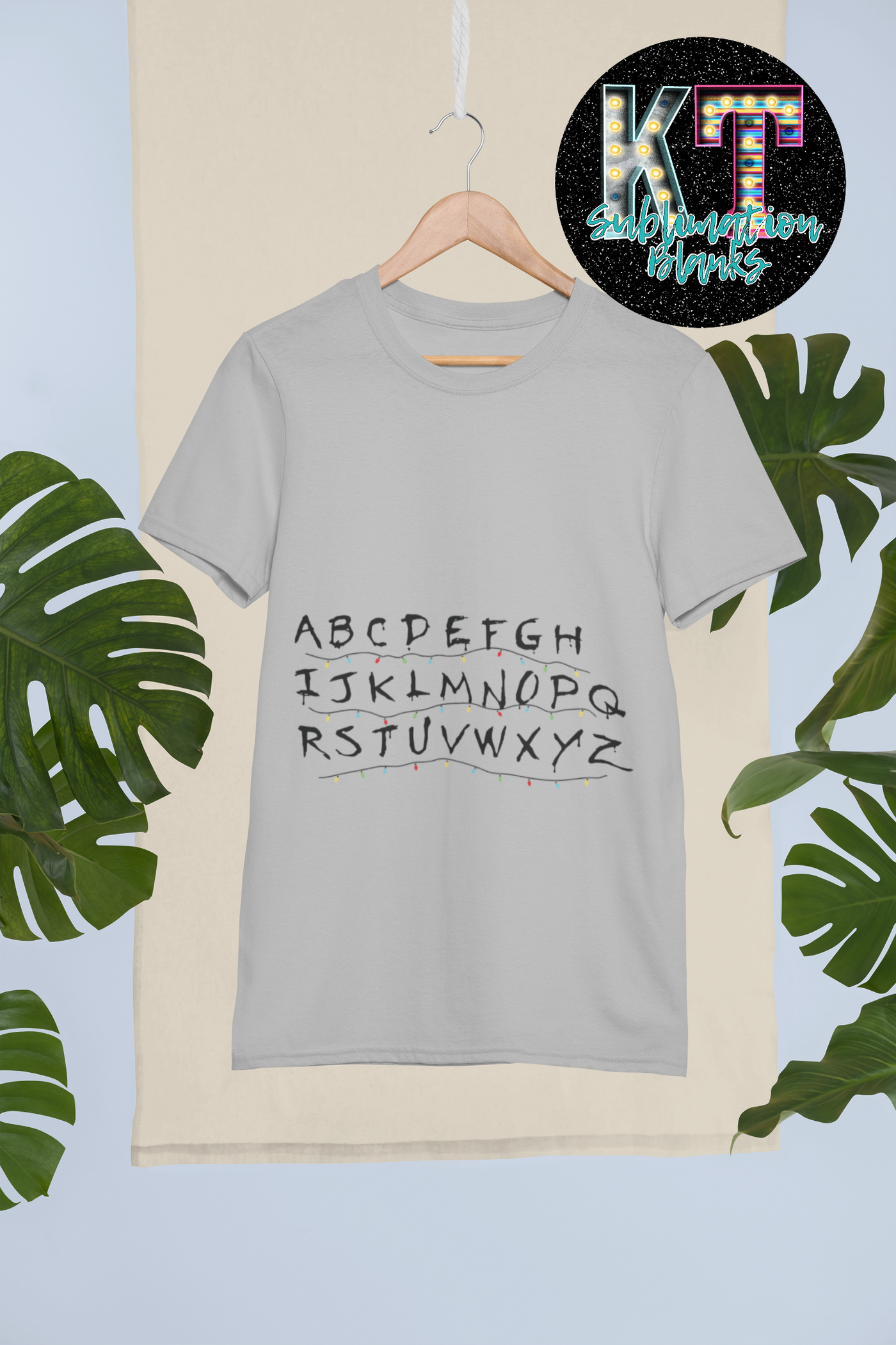 ABC Christmas Stranger things DTF, ready to press