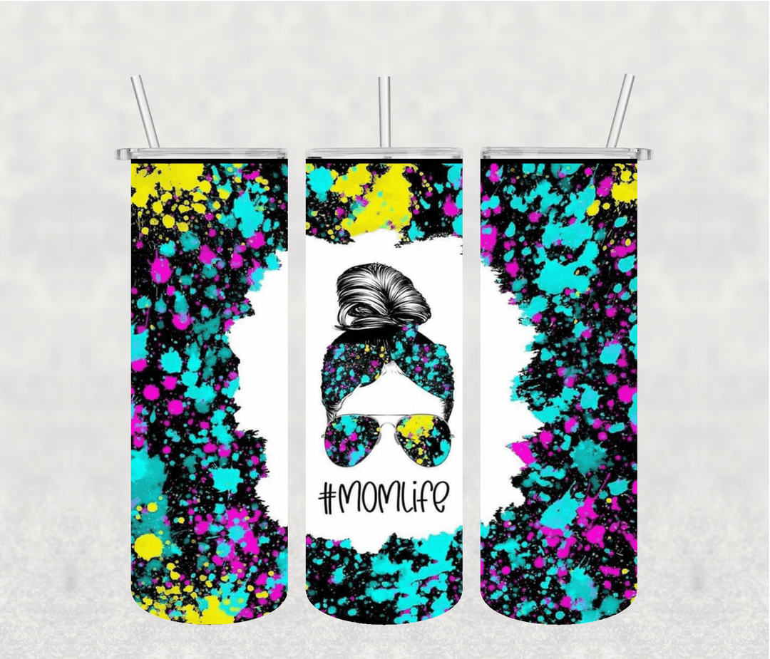 Mom Life 20oz Tumbler Sublimation Print. - KT SUBLIMATION, DTF AND MORE LLC