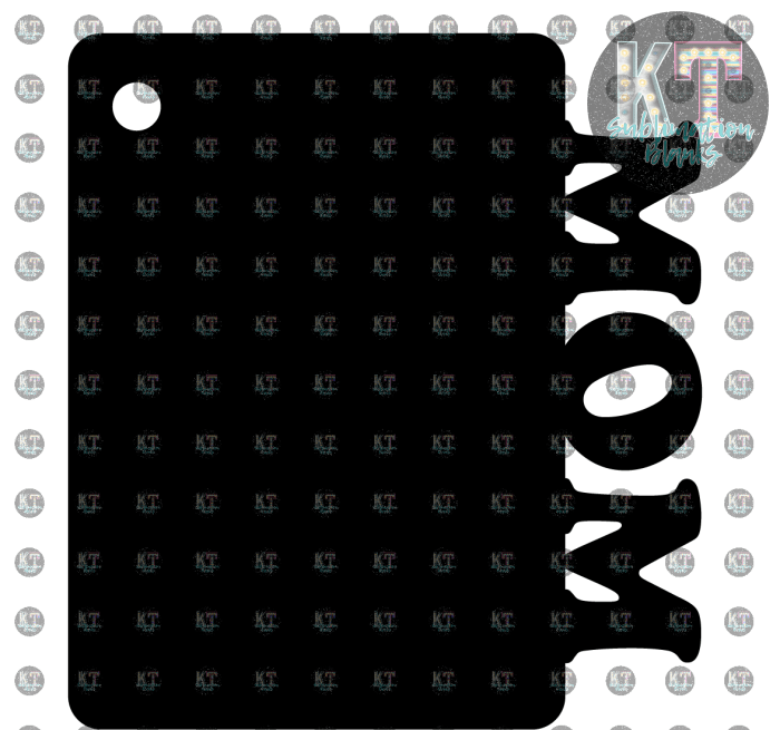 MOM Sublimation Keychain – Personalized Key Ring for Custom Gifts