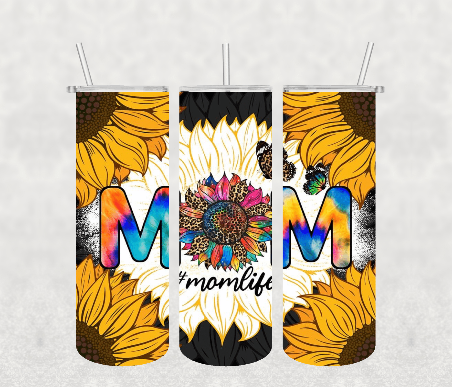Mom Sunflower 20oz Tumbler Sublimation Print