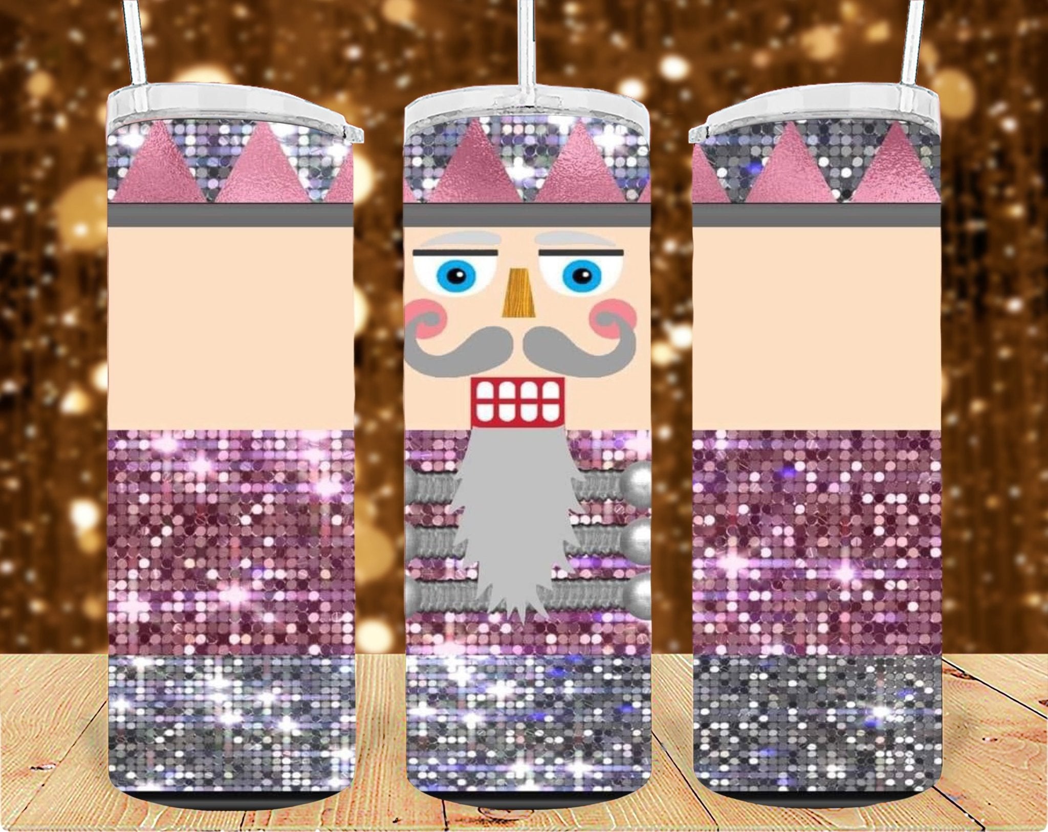 Nutcracker Christmas 20oz Tumbler Sublimation Print - KT SUBLIMATION, DTF AND MORE LLC