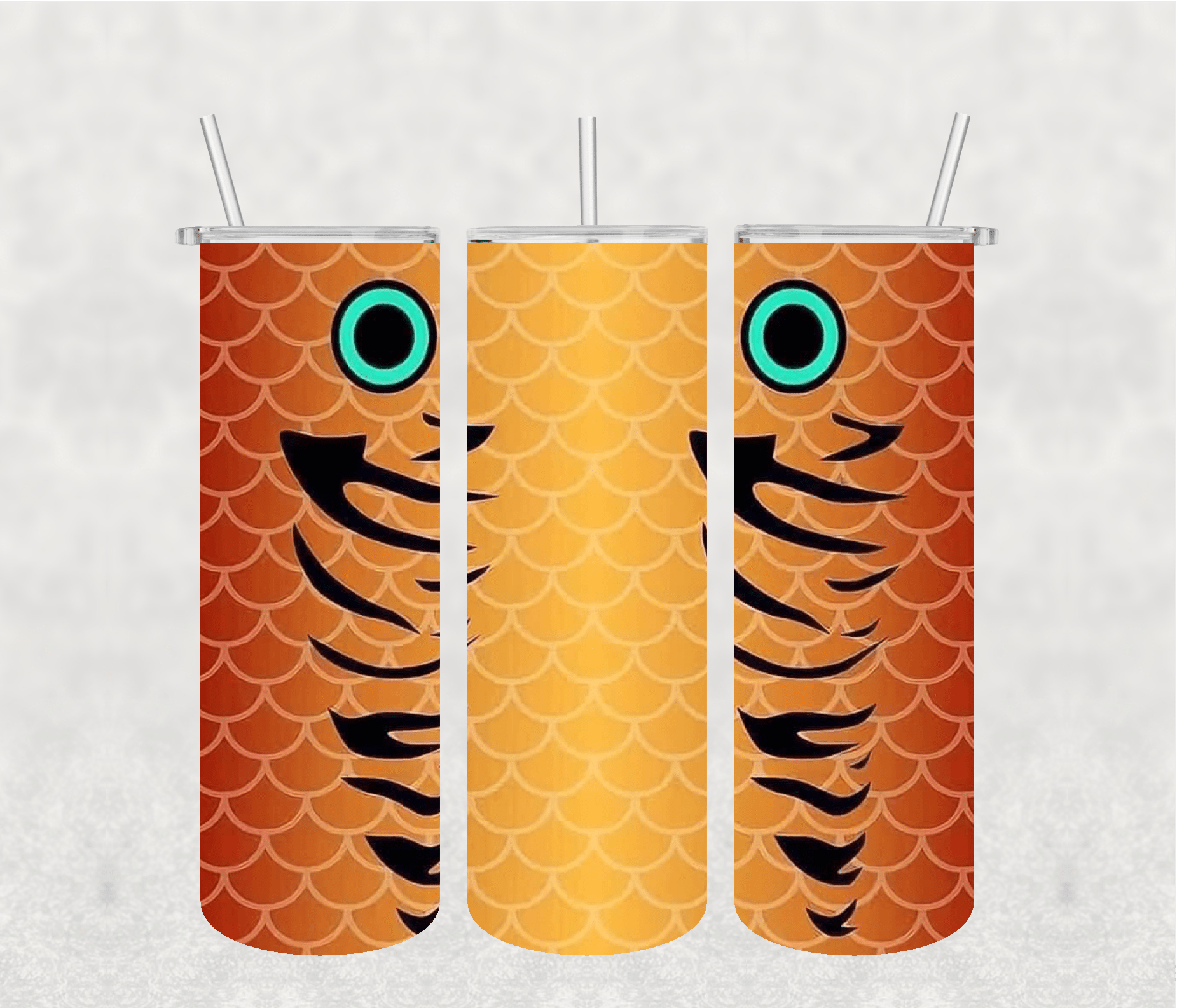 Orange Fish 20oz Tumbler Sublimation Print