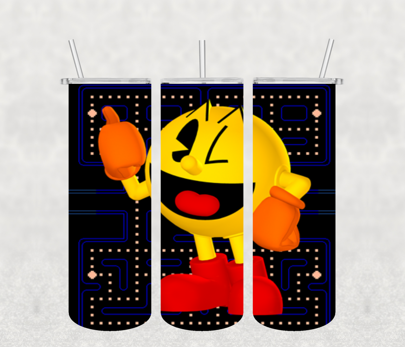 Pac Man 20oz  Tumbler  Sublimation Print