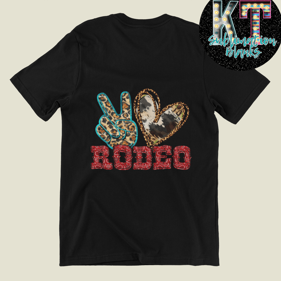 Peace Love Rodeo DTF, Western Direct to film transfer - KT SUBLIMATION, DTF AND MORE LLC