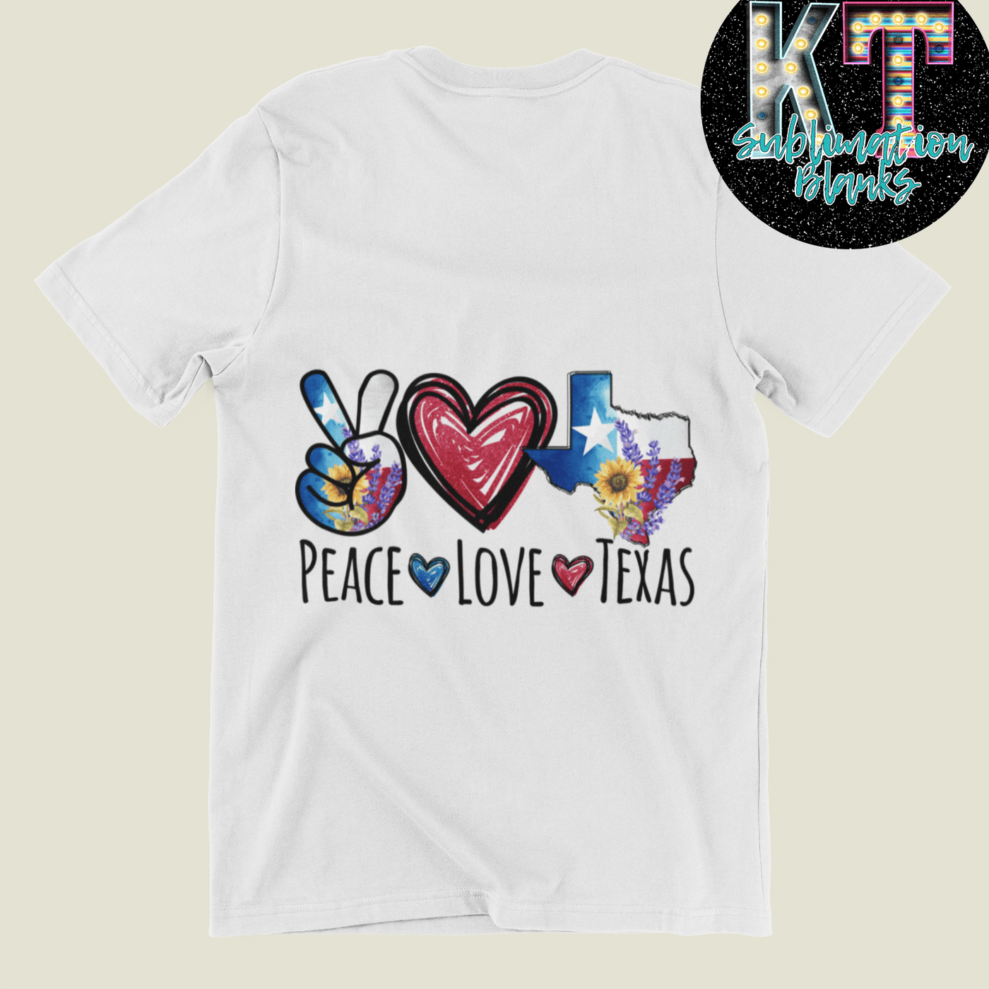 Peace Love Texas DTF, Western Direct to Film Transfer - KT SUBLIMATION, DTF AND MORE LLC