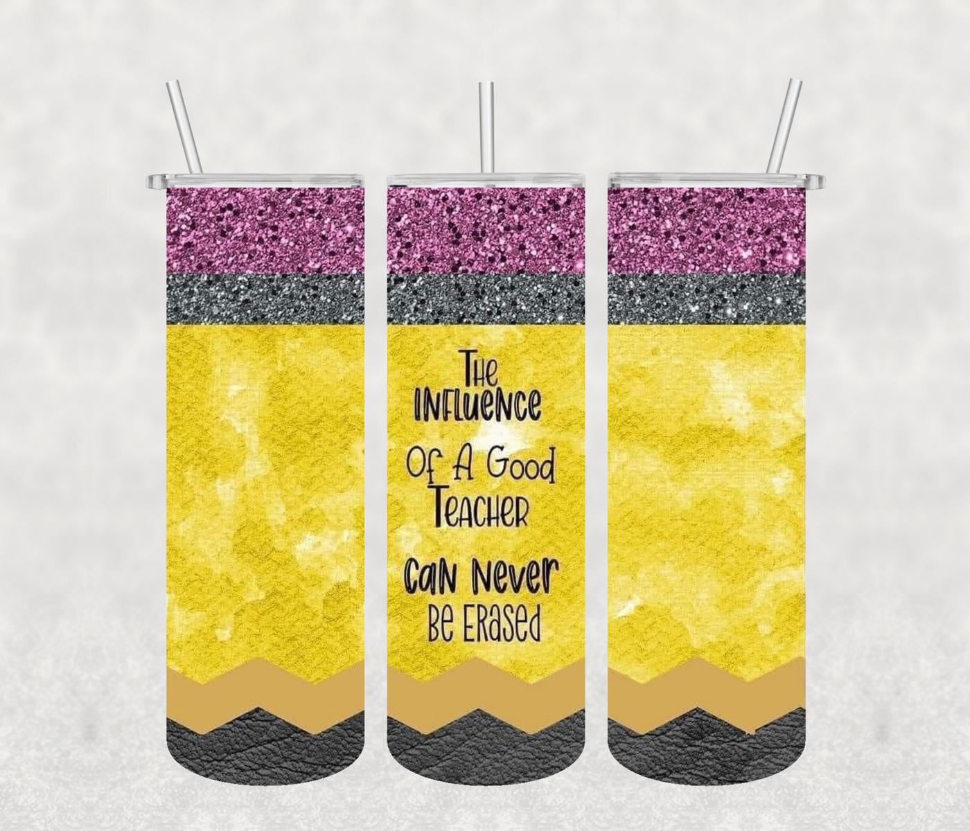 Pencil Teacher 20oz Tumbler Sublimation Print