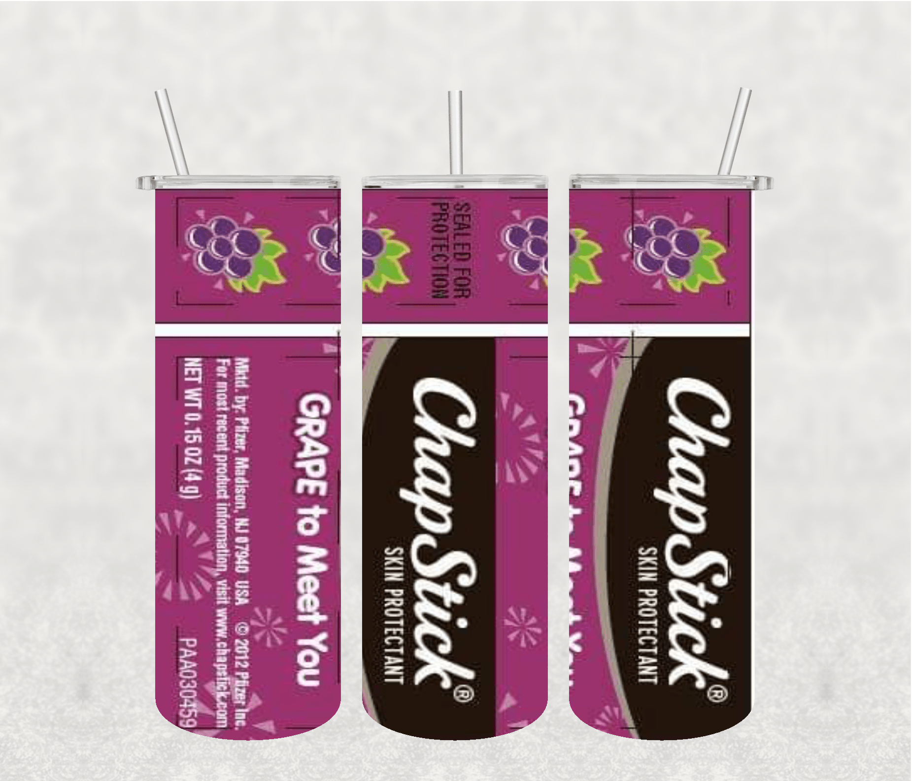 Pink Chapst 20oz Tumbler Sublimation Print - KT SUBLIMATION, DTF AND MORE LLC