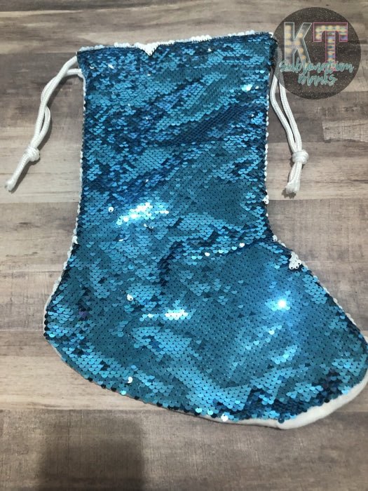 Sequin Christmas Stocking Sublimation Blank – Perfect for Personalized Holiday Gifts! 🎄✨ - KT SUBLIMATION, DTF AND MORE LLC