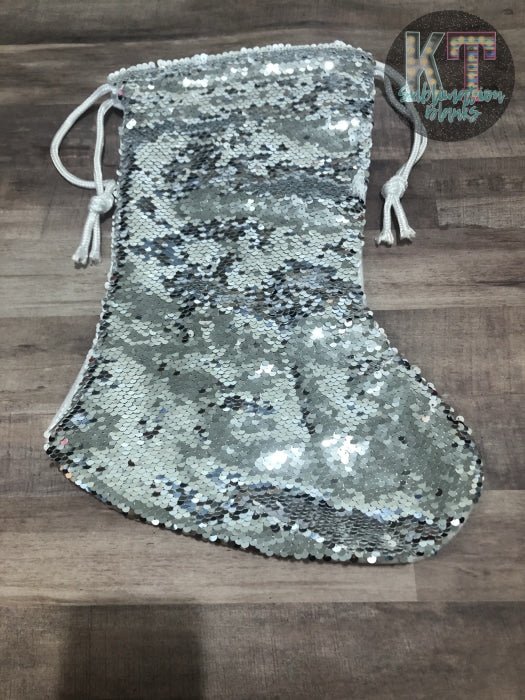 Sequin Christmas Stocking Sublimation Blank – Perfect for Personalized Holiday Gifts! 🎄✨ - KT SUBLIMATION, DTF AND MORE LLC
