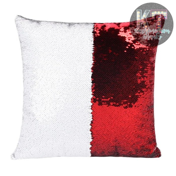 Sequin Pillow Cover for Sublimation, Flip Glitter Reversible - KT SUBLIMATION, DTF AND MORE LLC