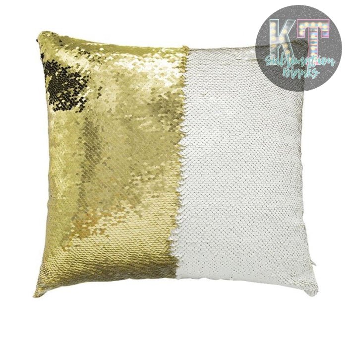 Sequin Pillow Cover for Sublimation, Flip Glitter Reversible - KT SUBLIMATION, DTF AND MORE LLC