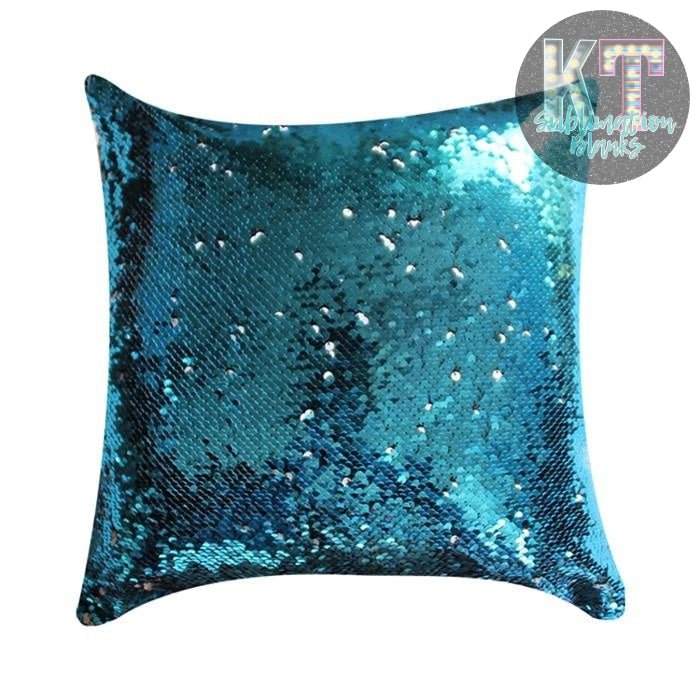Sequin Pillow Cover for Sublimation, Flip Glitter Reversible - KT SUBLIMATION, DTF AND MORE LLC