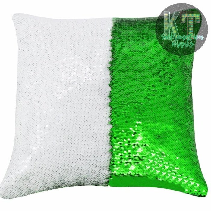 Sequin Pillow Cover for Sublimation, Flip Glitter Reversible - KT SUBLIMATION, DTF AND MORE LLC