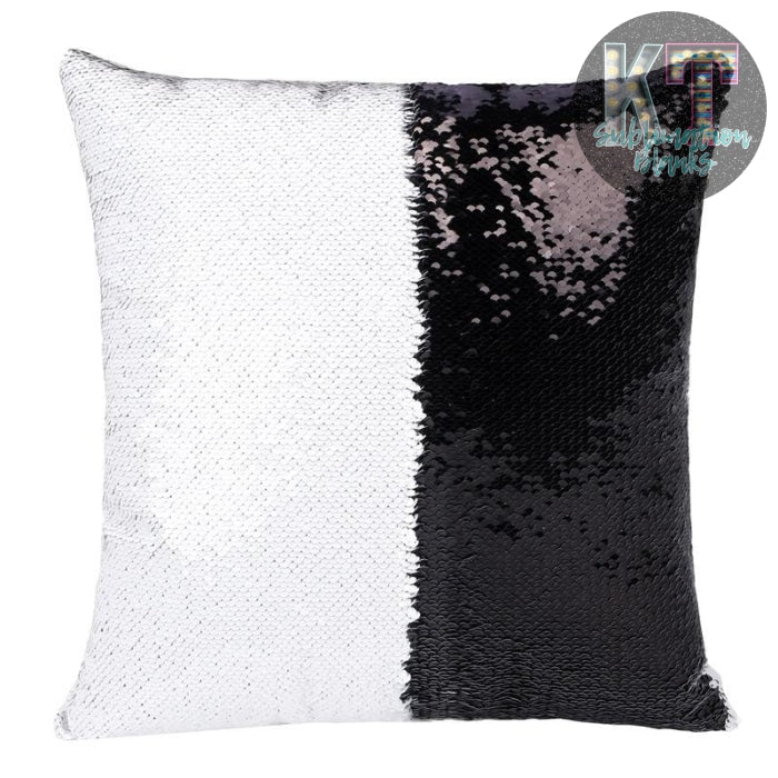 Sequin Pillow Cover for Sublimation, Flip Glitter Reversible - KT SUBLIMATION, DTF AND MORE LLC