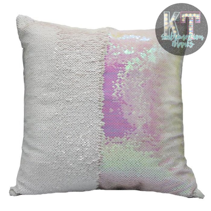 Sequin Pillow Cover for Sublimation, Flip Glitter Reversible - KT SUBLIMATION, DTF AND MORE LLC