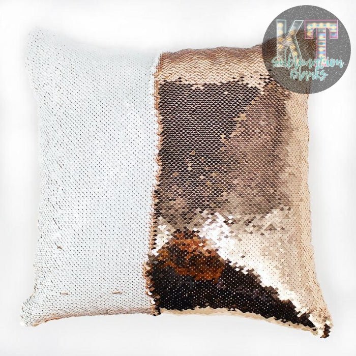 Sequin Pillow Cover for Sublimation, Flip Glitter Reversible - KT SUBLIMATION, DTF AND MORE LLC