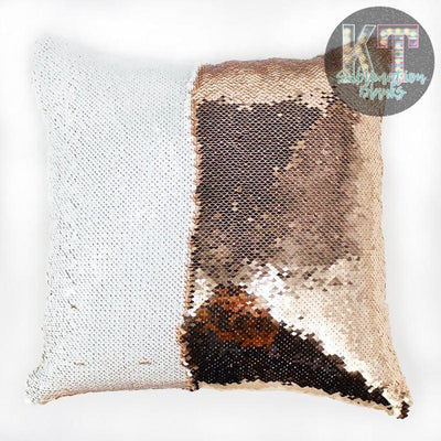 Sequin Pillow Cover for Sublimation, Flip Glitter Reversible - KT SUBLIMATION, DTF AND MORE LLC
