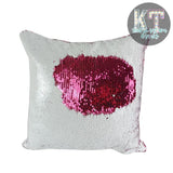 Sequin Pillow Cover Rose Red Case
