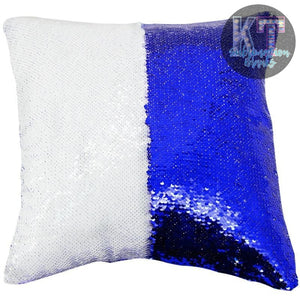 Sequin Pillow Cover Royal Blue Case