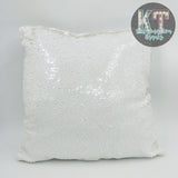 Sequin Pillow Cover White Case
