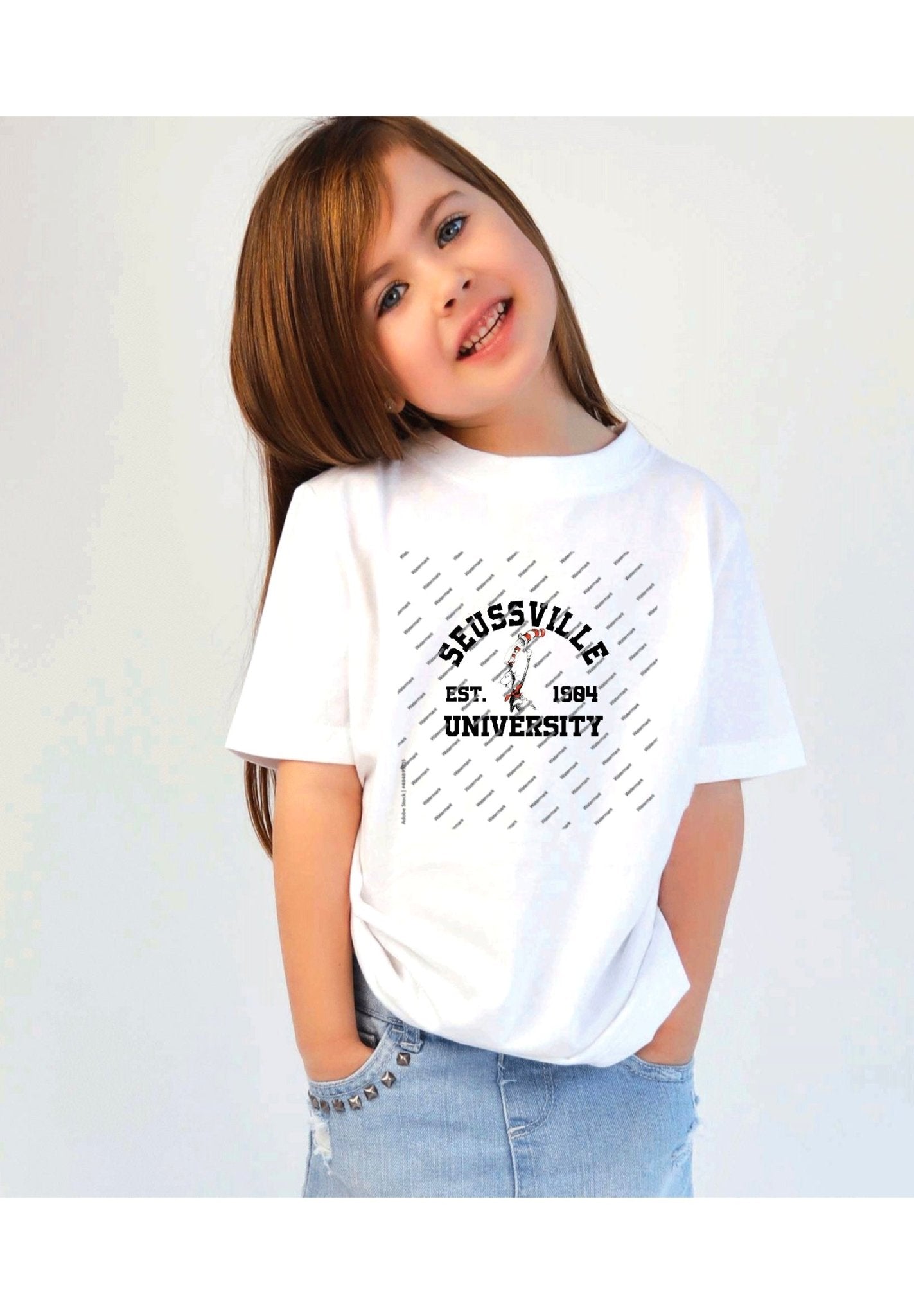 SeussVille University" Collegiate DTF Transfer – Ready to Press!