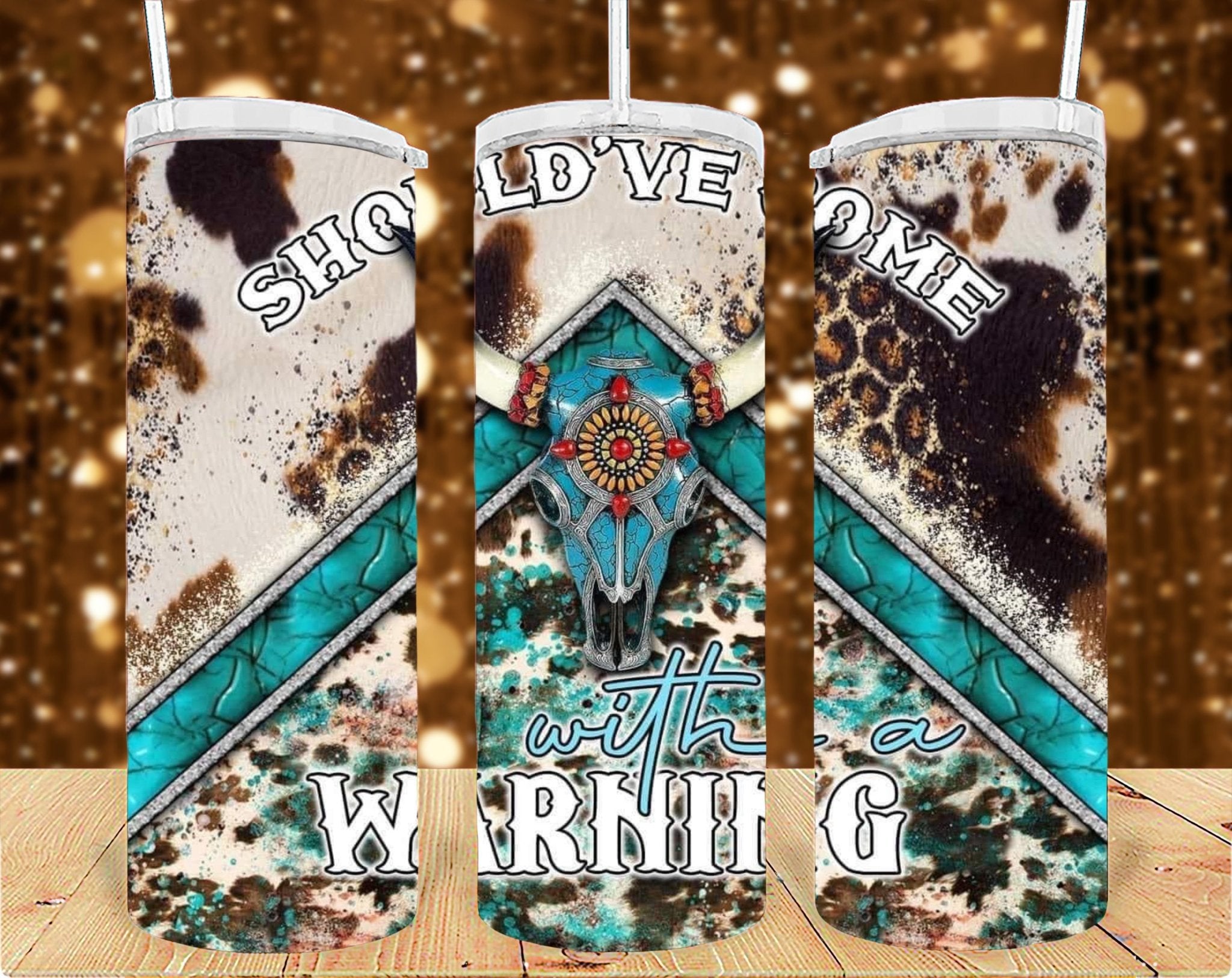 Should’ve Come with Warning Country 20oz Tumbler Sublimation Print - KT SUBLIMATION, DTF AND MORE LLC