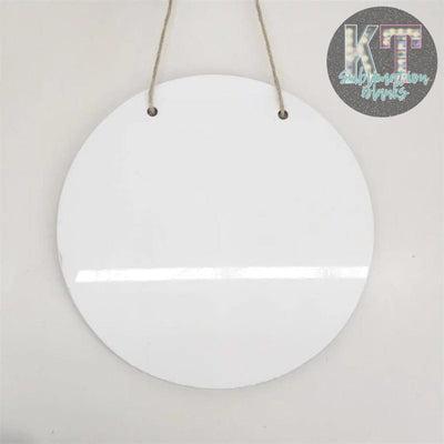 Single Round Door Hanger Sublimation Blank – Perfect for Custom Home Decor! 🚪✨ - KT SUBLIMATION, DTF AND MORE LLC