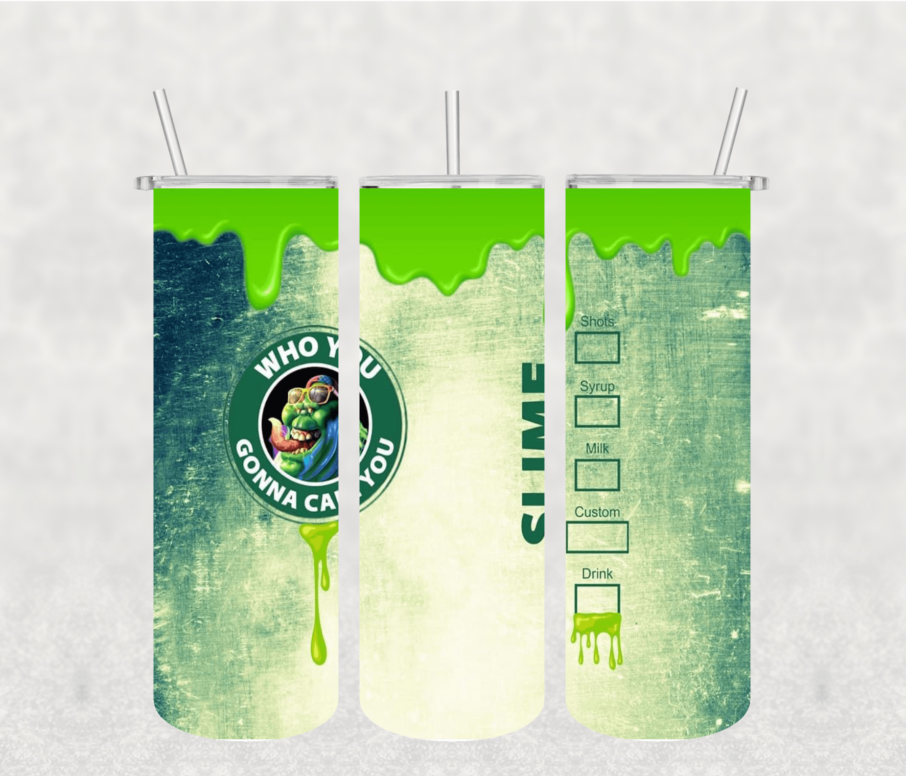Slime 20oz Tumbler Sublimation Print - KT SUBLIMATION, DTF AND MORE LLC