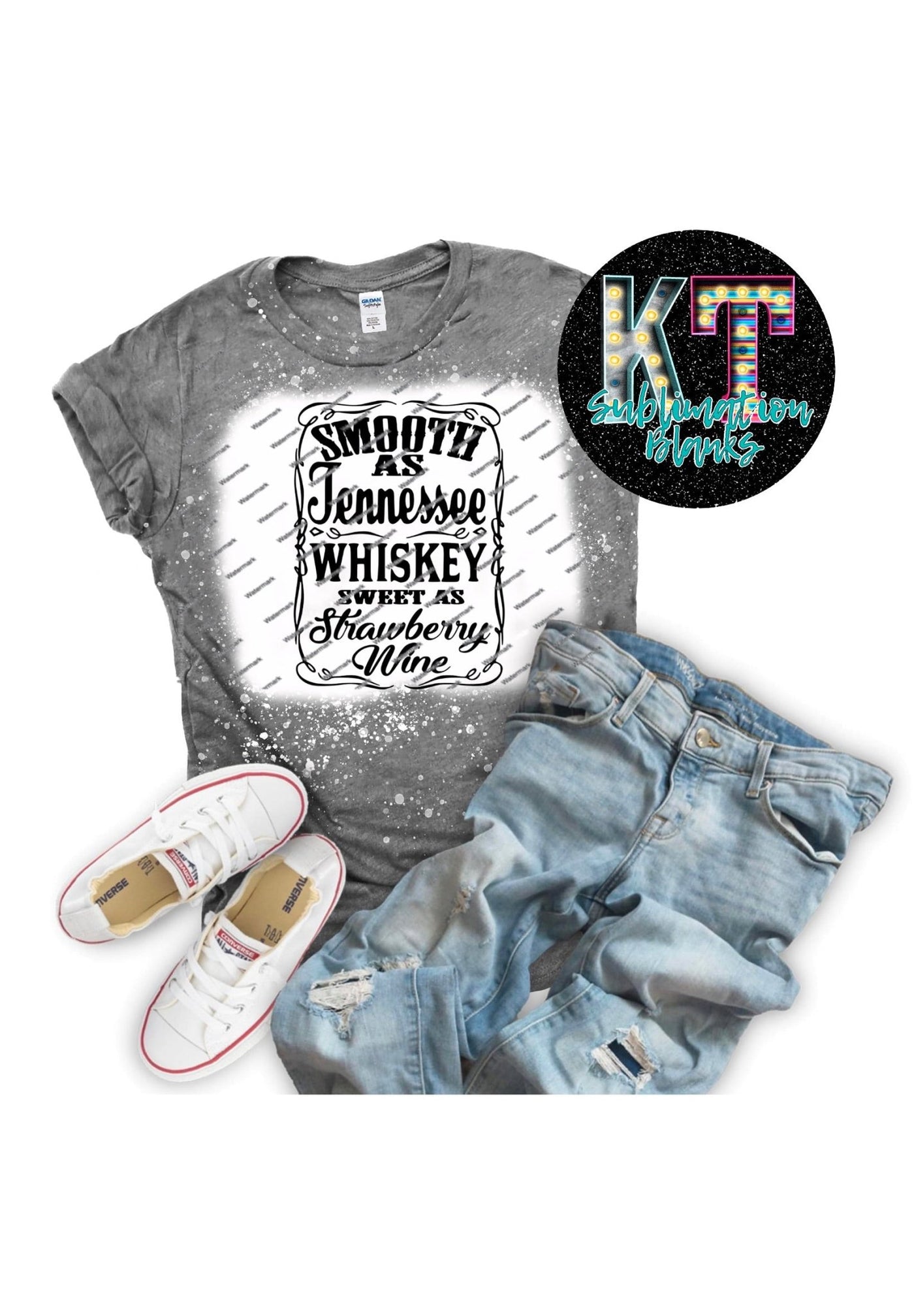 Smooth as Tennessee Wishy Rodeo DTF, ready to press transfer - KT SUBLIMATION, DTF AND MORE LLC