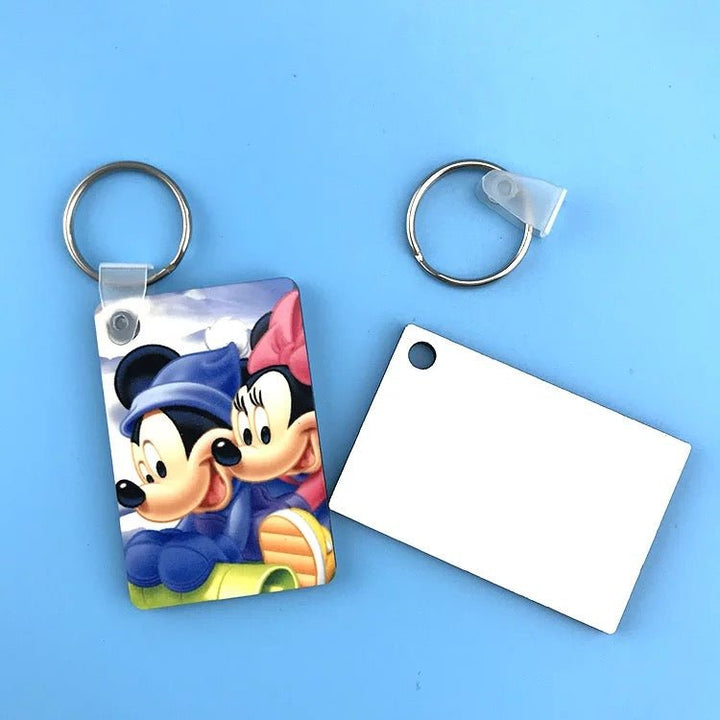 Square Sublimation Keychain MDF – Double - Sided Blank for Custom Printing! - KT SUBLIMATION, DTF AND MORE LLC