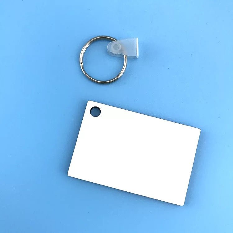 Square Sublimation Keychain MDF – Double - Sided Blank for Custom Printing! - KT SUBLIMATION, DTF AND MORE LLC