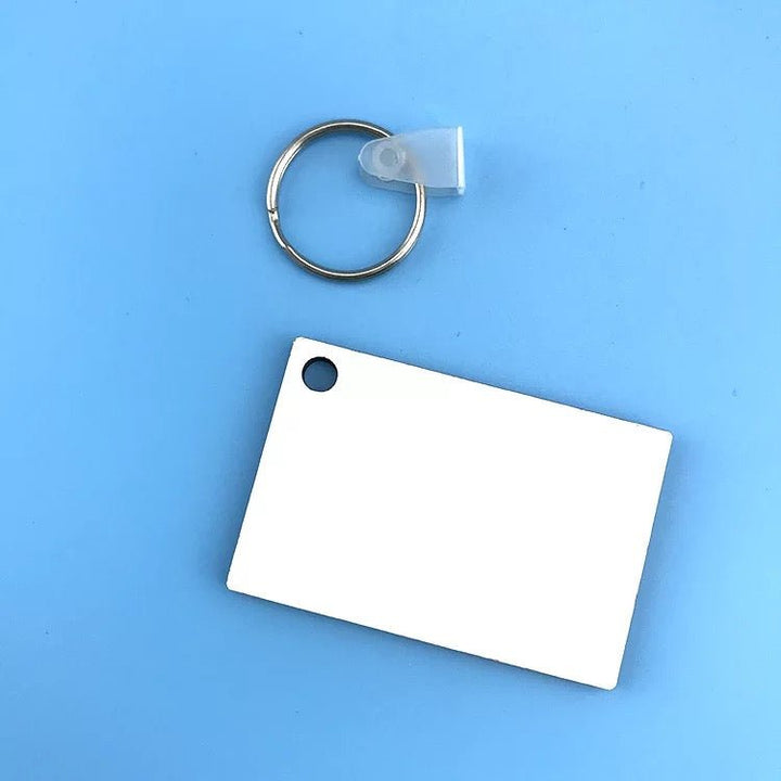 Square Sublimation Keychain MDF – Double - Sided Blank for Custom Printing! - KT SUBLIMATION, DTF AND MORE LLC