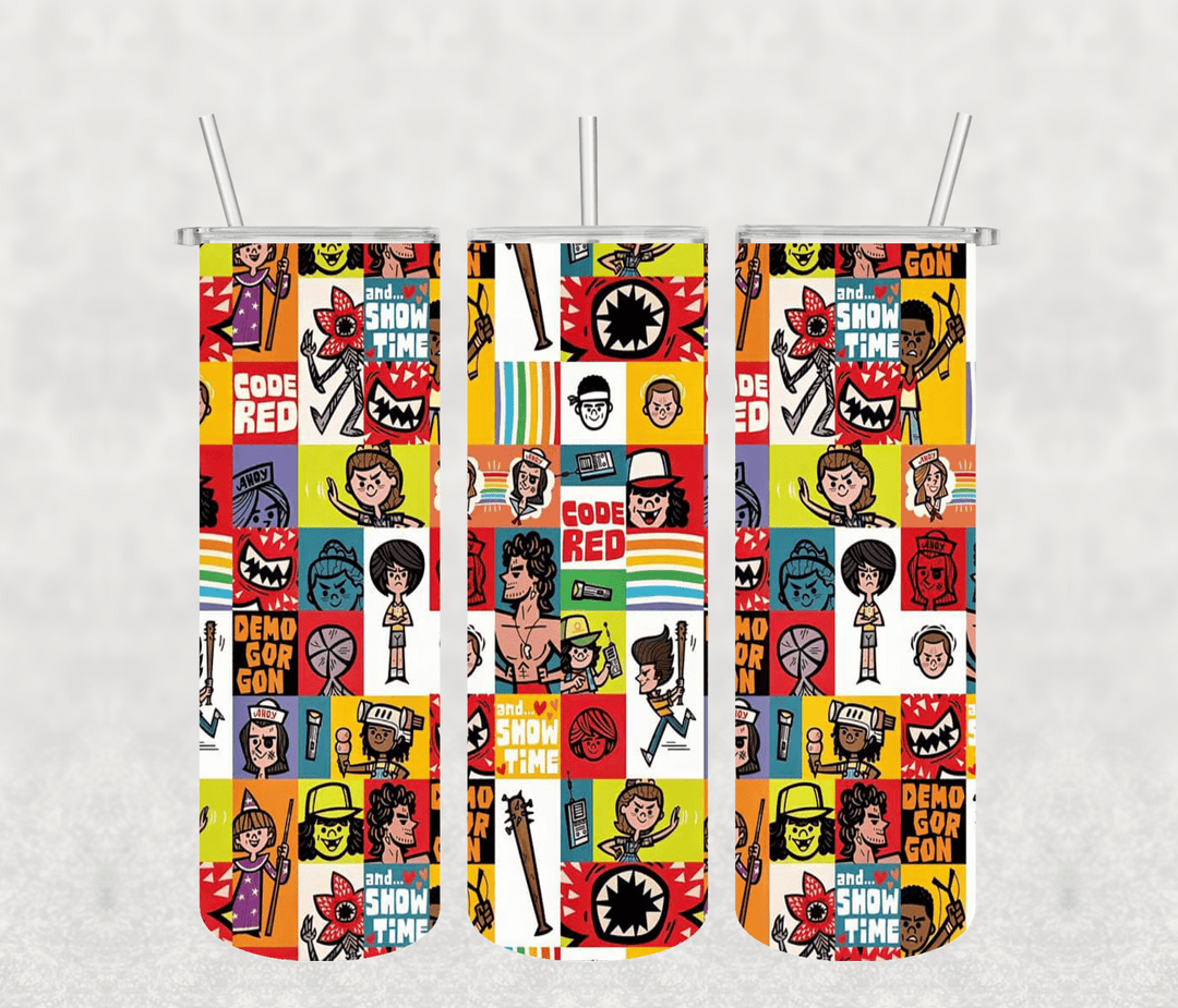 Stanger Things 20oz Tumbler Sublimation Print - KT SUBLIMATION, DTF AND MORE LLC