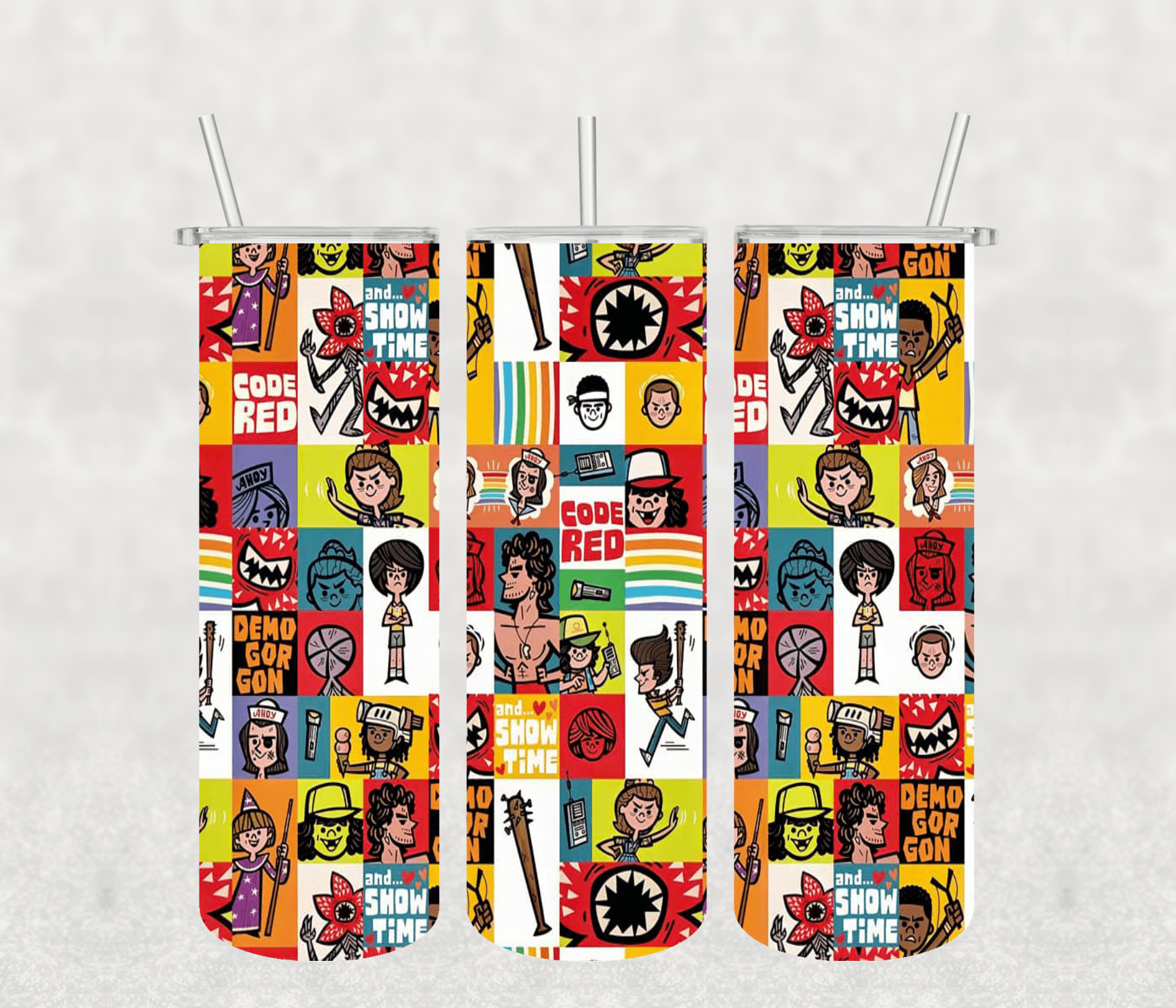 Stanger Things 20oz Tumbler Sublimation Print