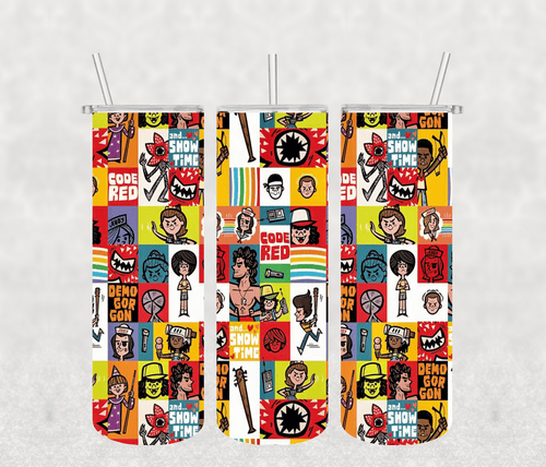 Stanger Things 20oz Tumbler Sublimation Print - KT SUBLIMATION, DTF AND MORE LLC