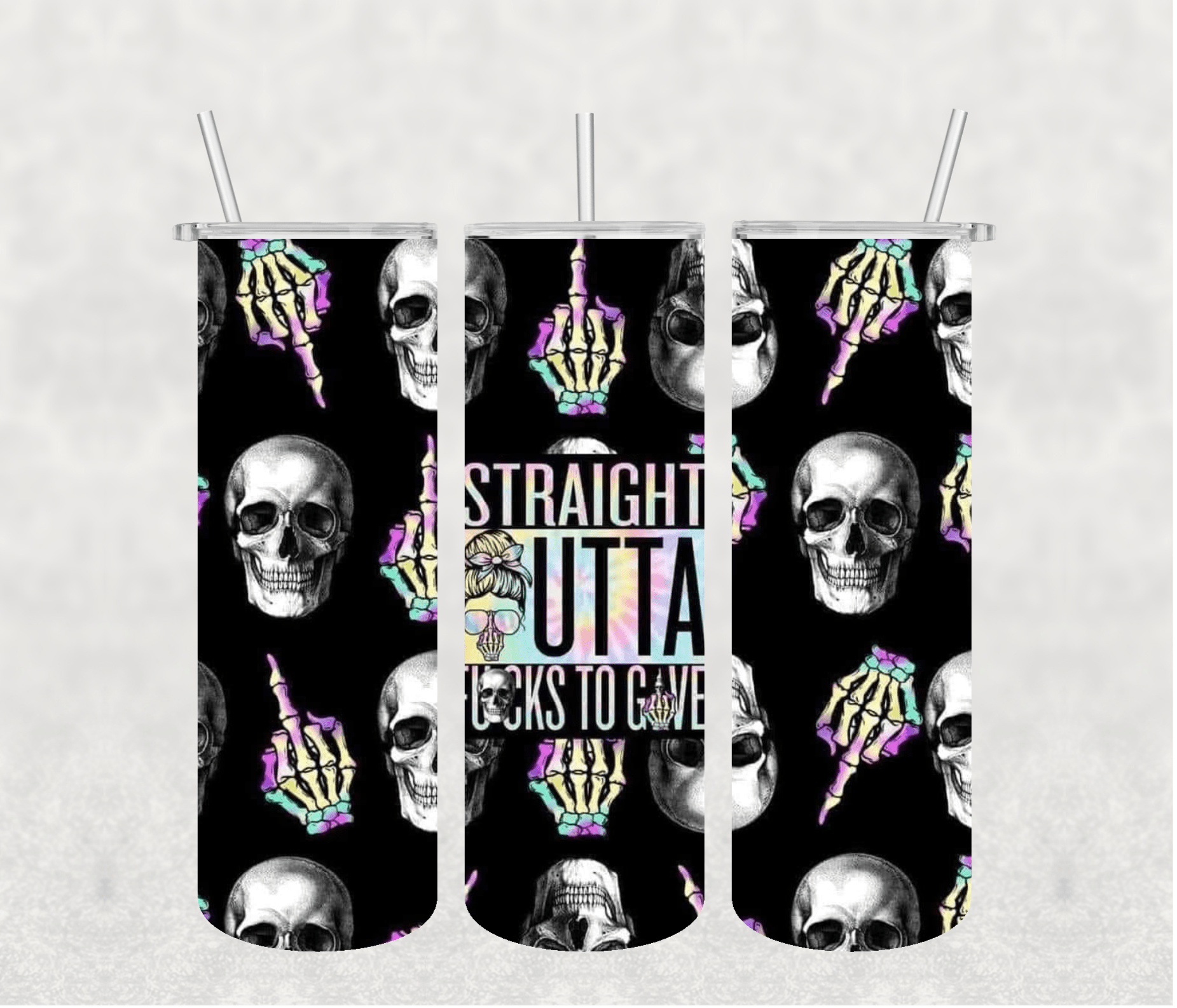 Straight outta F to Give 20oz Tumbler Sublimation Print - KT SUBLIMATION, DTF AND MORE LLC
