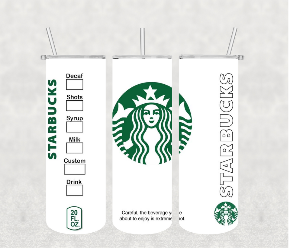 Starbucks 20oz Tumbler Sublimation Print