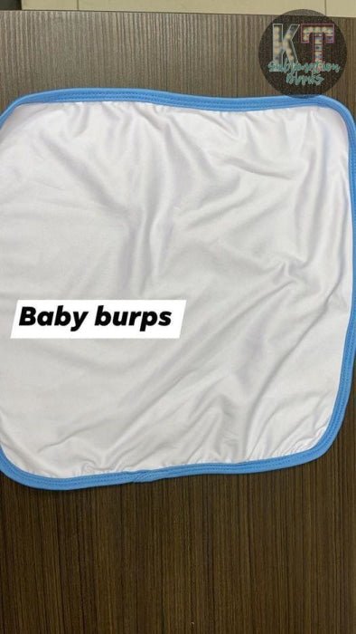 Sublimation Baby Burp Cloth – Machine Washable, Soft Fabric for Infants | Ready for Heat Press & Custom Printing