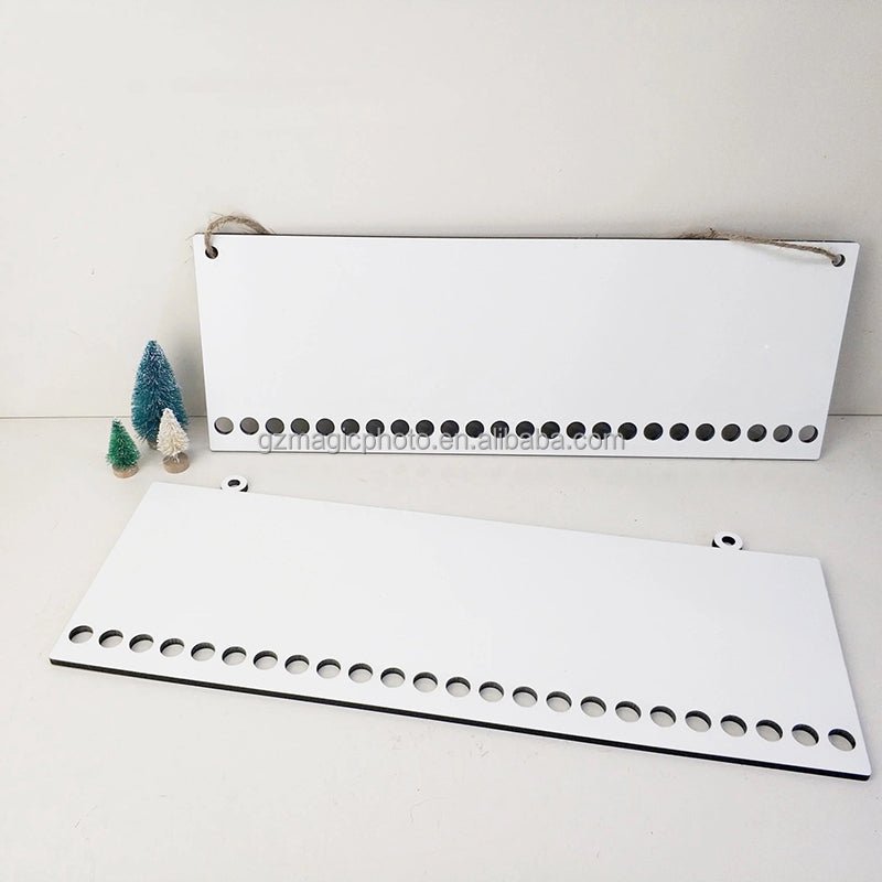 Sublimation Blank Candy Cane Christmas Countdown: Personalize Your Festive Countdown with Sublimation Magic! - KT SUBLIMATION, DTF AND MORE LLC