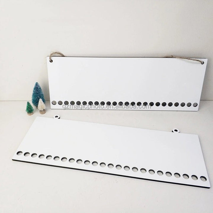 Sublimation Blank Candy Cane Christmas Countdown: Personalize Your Festive Countdown with Sublimation Magic! - KT SUBLIMATION, DTF AND MORE LLC