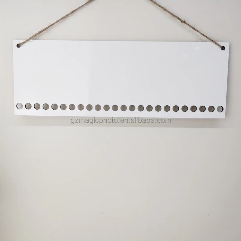 Sublimation Blank Candy Cane Christmas Countdown: Personalize Your Festive Countdown with Sublimation Magic! - KT SUBLIMATION, DTF AND MORE LLC