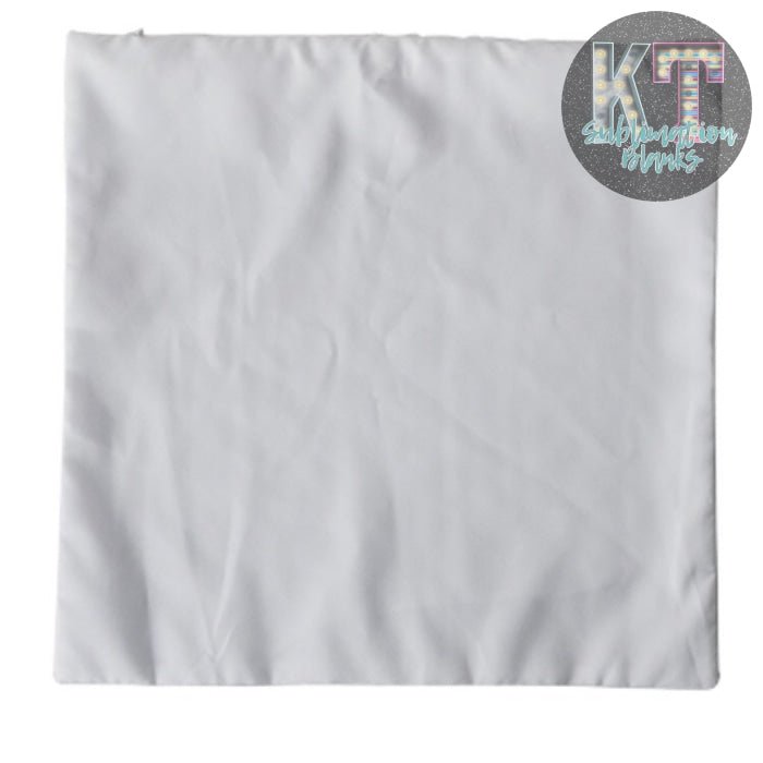 Sublimation Blank Pillow Covers White Polyester Peach Skin (16 x 16 Inch) - KT SUBLIMATION, DTF AND MORE LLC