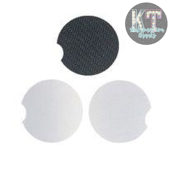 Sublimation Blanks Car Coasters,Blank Sublimation Coasters 2.75 Inch/5mm Thicker Circular for Thermal Sublimation Heat Transfer - KT SUBLIMATION, DTF AND MORE LLC