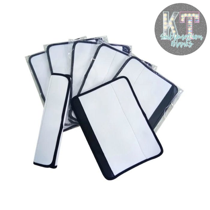Sublimation Blanks Car Seat Belt Pads Cover, 2 Pack Neoprene Comfortable Replacement Shoulder Strap Pads Covers for Backpack Shoulder Bag Universal Car Seat Belt - KT SUBLIMATION, DTF AND MORE LLC